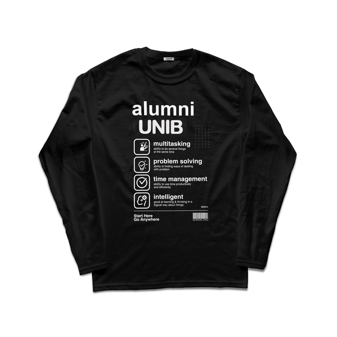 Kaos Hitam Panjang Alumni Universitas Bengkulu