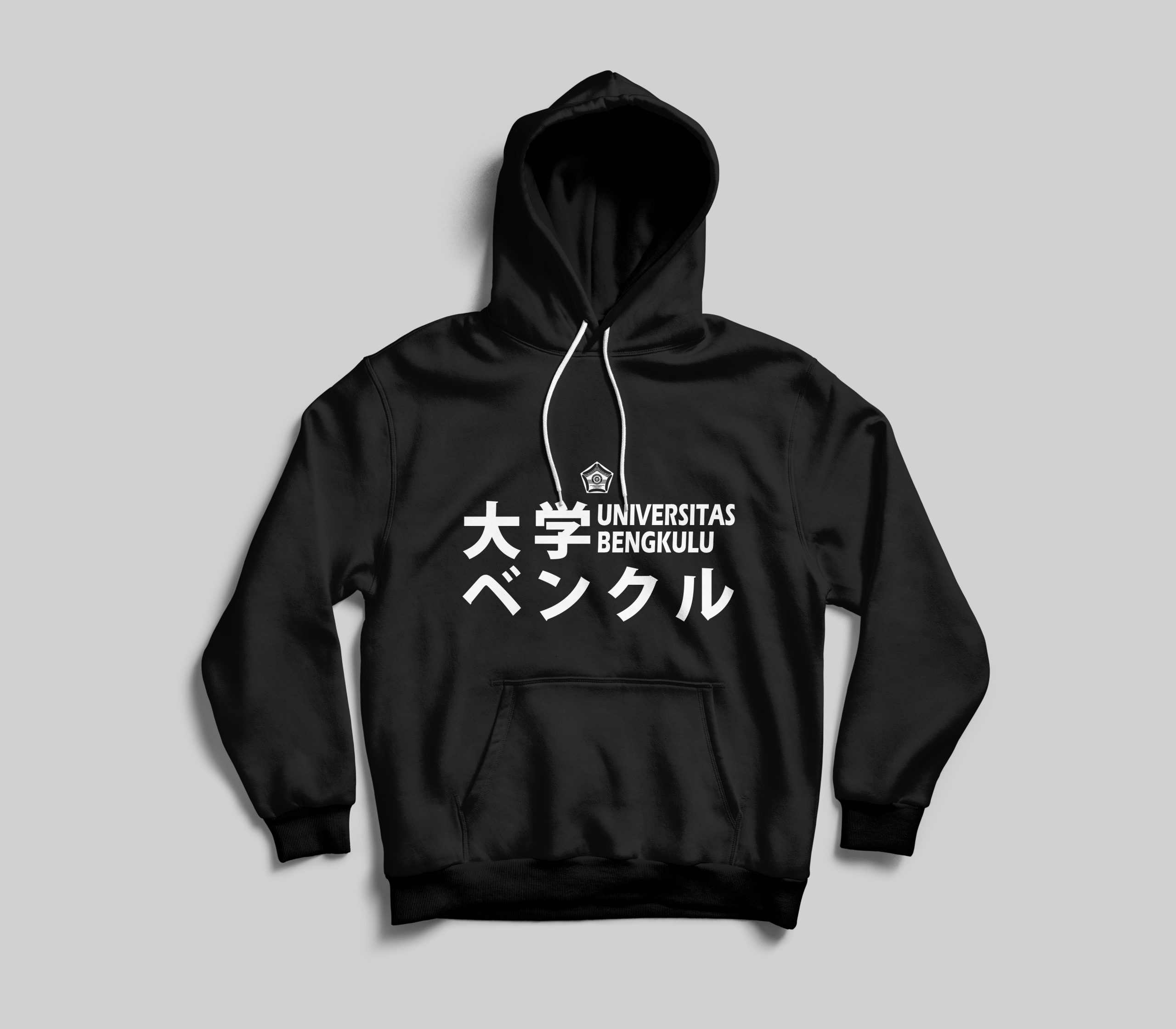 Hoodie Sweater Huruf Kanji Unib