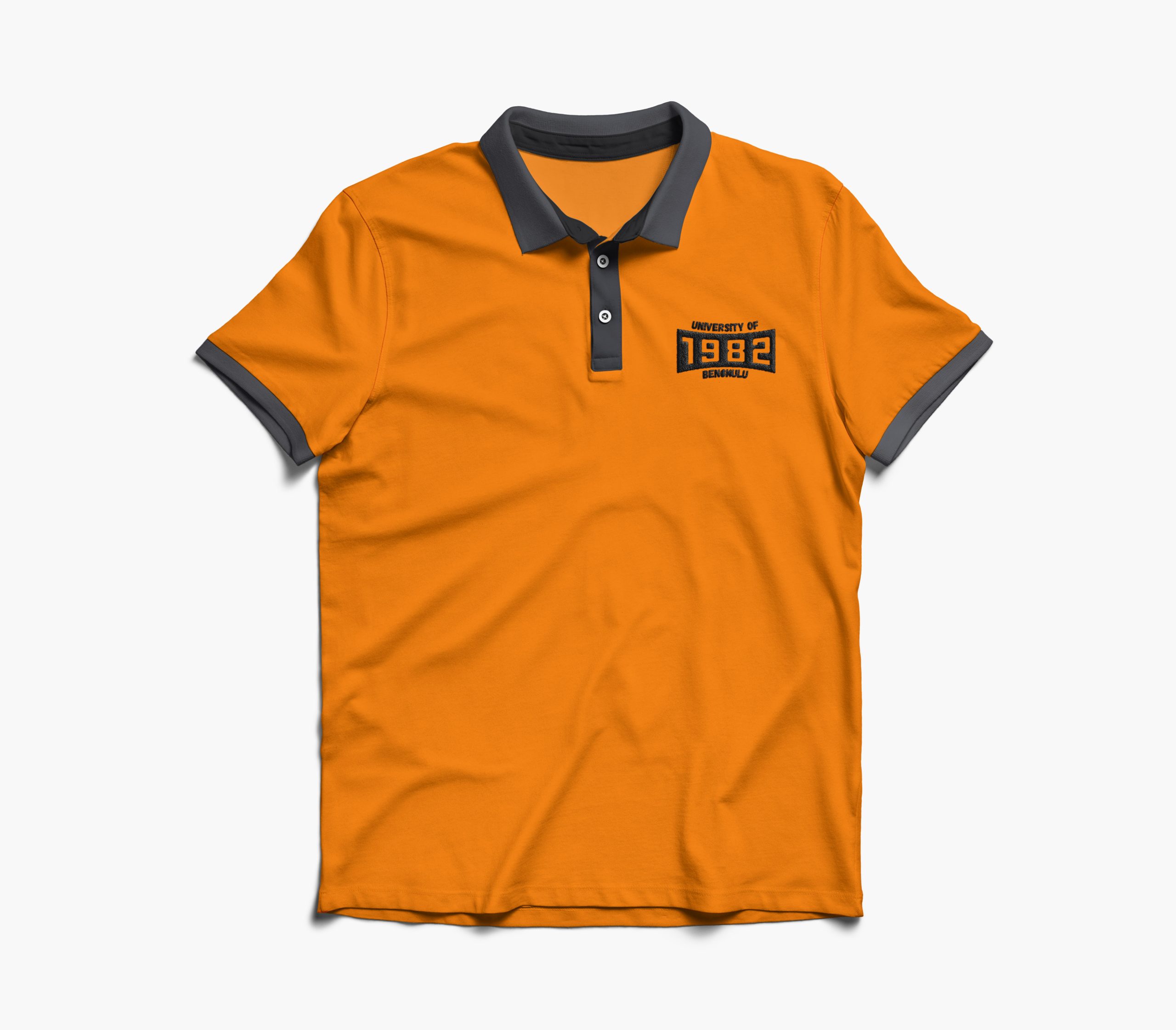 Kaos Polo Orange Universitas Bengkulu